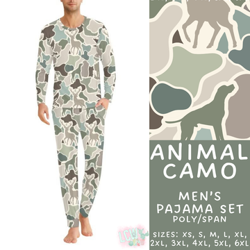 Batch #344 - Family Pajama Party - Closes 5/23 - ETA late July - Animal Camo Men's Pajama Set