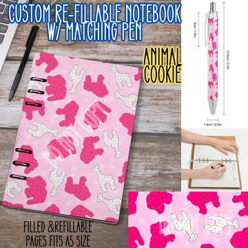 ANIMAL COOKIE -Matching A5 Notebook & Pen Set Round 4 Preorder Closing 5/17