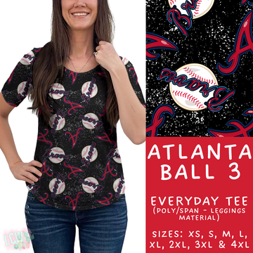 Batch #343 - Home Run Collection - Closes 5/22 - ETA mid July - Atlanta Ball 3 Everyday Tee