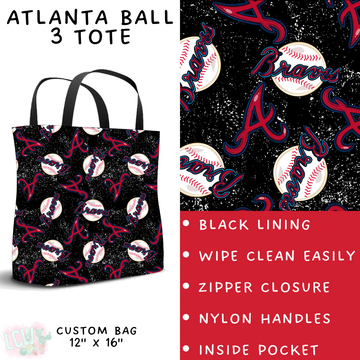 Batch #343 - Home Run Collection - Closes 5/22 - ETA mid July - Atlanta Ball 3 Tote