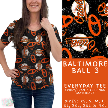 Batch #343 - Home Run Collection - Closes 5/22 - ETA mid July - Baltimore Ball 3 Everyday Tee