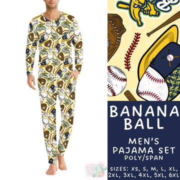Batch #344 - Family Pajama Party - Closes 5/23 - ETA late July - Banana Ball Men's Pajama Set