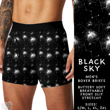 Batch #340 - Comfortable Underwear 4 - Closes 5/16 - ETA early July - Black Sky Men's Boxer Briefs