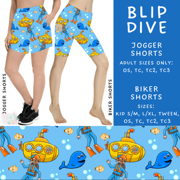 Batch #339 - Character Summer - Closes 5/15 - ETA mid July - Blip Dive Biker & Jogger Shorts