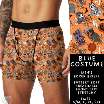 Ready To Ship - Blue Costume Men's Boxer Briefs - S/M, L, XL & 2XL