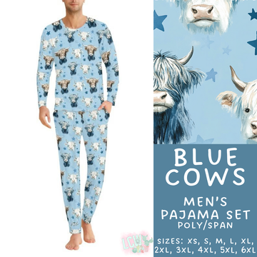 Batch #344 - Family Pajama Party - Closes 5/23 - ETA late July - Blue Cows Men's Pajama Set