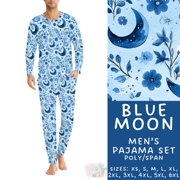 Batch #344 - Family Pajama Party - Closes 5/23 - ETA late July - Blue Moons Men's Pajama Set