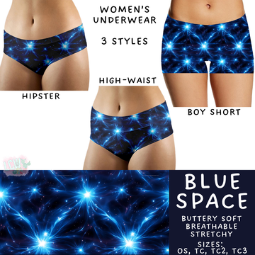 Batch #340 - Comfortable Underwear 4 - Closes 5/16 - ETA early July - Blue Space Women's Underwear