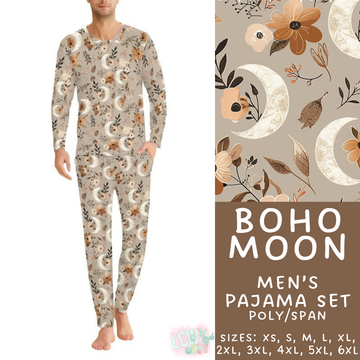 Batch #344 - Family Pajama Party - Closes 5/23 - ETA late July - Boho Moon Men's Pajama Set