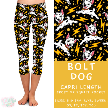 Batch #360 - Magical Faves 13 - Closes 6/23 - ETA late August - Bolt Dog Capri Length Leggings
