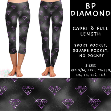 Ready To Ship - BP Diamond - Capri Length Leggings