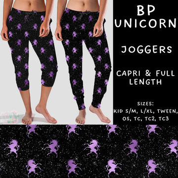 Ready To Ship - BP Unicorn - Full Length Joggers TC - Capri Joggers TC