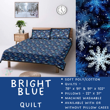 Batch #410 - Cozy Quilts - Closes 9/10 - ETA late October - Bright Blue Quilt