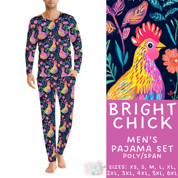 Batch #344 - Family Pajama Party - Closes 5/23 - ETA late July - Bright Chick Men's Pajama Set