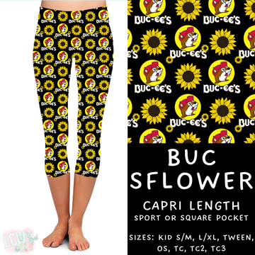 In Production - Batch #370 - Buc SFlower Capri Length Leggings - OS & TC2 Sport Pocket & TC Square Pocket