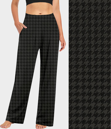 RTS - Black Houndstooth Lounge Pants