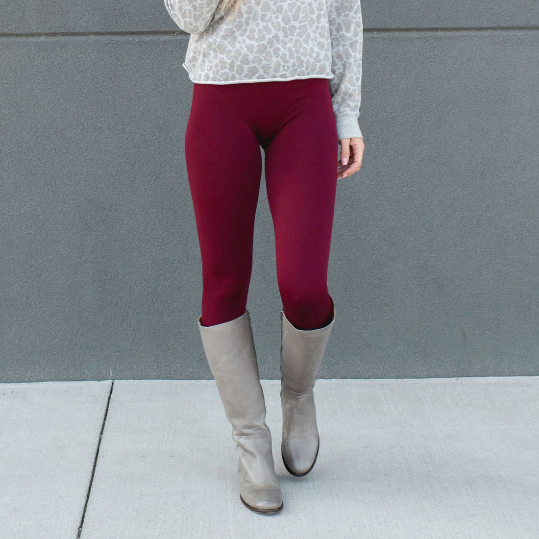 Winter Warm Thermal Lined Leggings High Waist Yoga Tights Pants