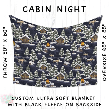Batch #433 - Winter Cabin - Closes 10/20 - ETA early Dec - Cabin Night Blanket