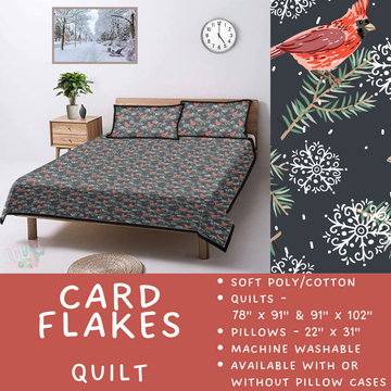 Batch #410 - Cozy Quilts - Closes 9/10 - ETA late October - Card Flakes Quilt