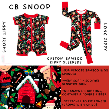 Batch #438 - Little Dreamers Christmas 2 - Closes 10/29 - ETA early Dec - CB Snoop Short and Long Zippy Sleeper