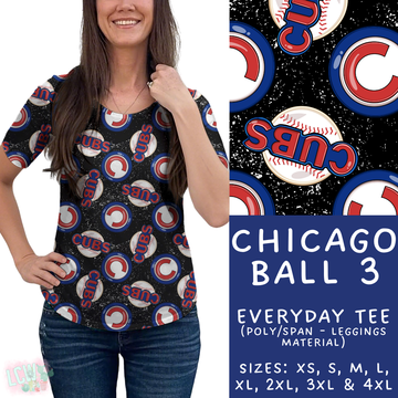 Batch #343 - Home Run Collection - Closes 5/22 - ETA mid July - Chicago Ball 3 Everyday Tee