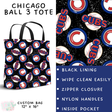 Batch #343 - Home Run Collection - Closes 5/22 - ETA mid July - Chicago Ball 3 Tote