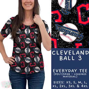 Batch #343 - Home Run Collection - Closes 5/22 - ETA mid July - Cleveland Ball 3 Everyday Tee