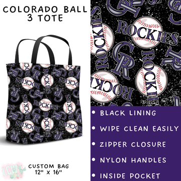 Batch #343 - Home Run Collection - Closes 5/22 - ETA mid July - Colorado Ball 3 Tote