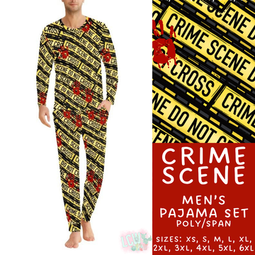 Batch #344 - Family Pajama Party - Closes 5/23 - ETA late July - Crime Scene Men's Pajama Set