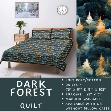 Batch #410 - Cozy Quilts - Closes 9/10 - ETA late October - Dark Forest Quilt