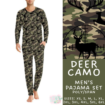 Batch #344 - Family Pajama Party - Closes 5/23 - ETA late July - Deer Camo Men's Pajama Set
