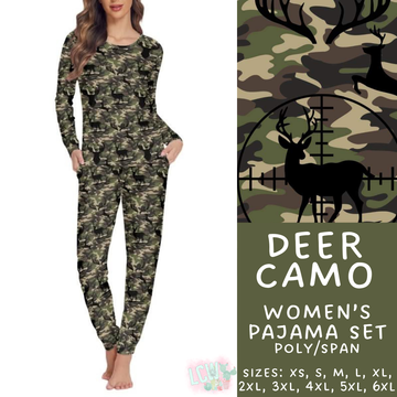 Batch #344 - Family Pajama Party - Closes 5/23 - ETA late July - Deer Camo Women's Pajama Set