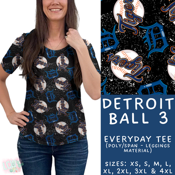 Batch #343 - Home Run Collection - Closes 5/22 - ETA mid July - Detroit Ball 3 Everyday Tee