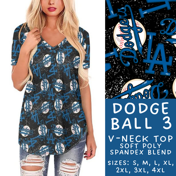 Batch #343 - Home Run Collection - Closes 5/22 - ETA mid July - Dodge Ball 3 V-Neck Tee