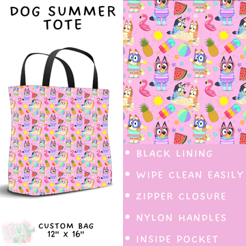 Batch #339 - Character Summer - Closes 5/15 - ETA mid July - Dog Summer Tote