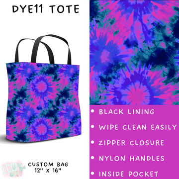 Batch #341 - Tie Dye Collection - Closes 5/19 - ETA early July - DYE11 Tote