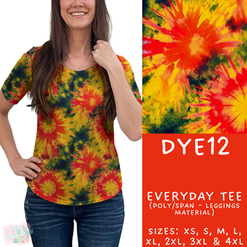Batch #341 - Tie Dye Collection - Closes 5/19 - ETA early July - DYE12 Everyday Tee