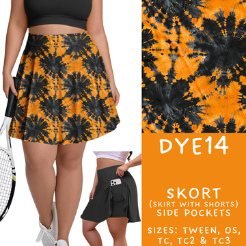 Batch #341 - Tie Dye Collection - Closes 5/19 - ETA early July - DYE14 Skort