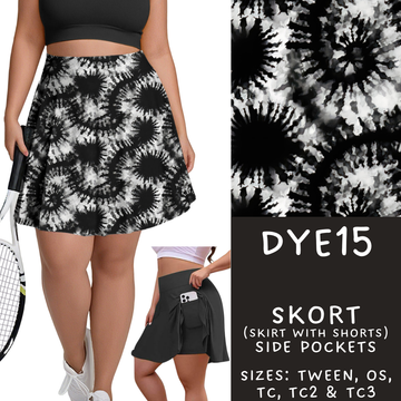 Batch #341 - Tie Dye Collection - Closes 5/19 - ETA early July - DYE15 Skort
