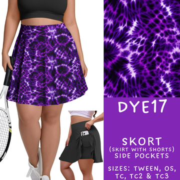 Batch #341 - Tie Dye Collection - Closes 5/19 - ETA early July - DYE17 Skort