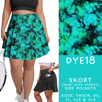 Batch #341 - Tie Dye Collection - Closes 5/19 - ETA early July - DYE18 Skort