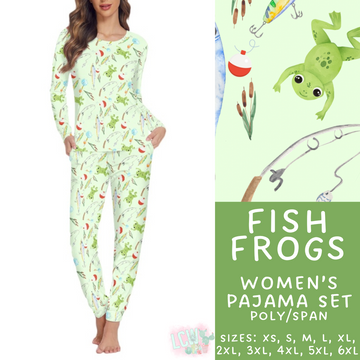 Batch #344 - Family Pajama Party - Closes 5/23 - ETA late July - Fish Frogs Women's Pajama Set