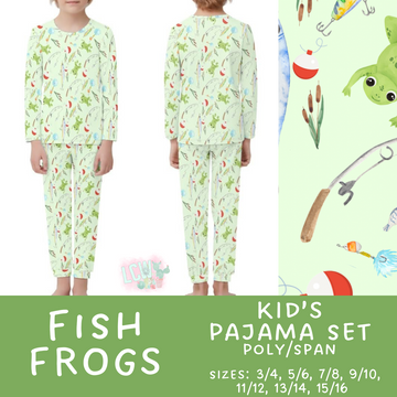 Batch #344 - Family Pajama Party - Closes 5/23 - ETA late July - Fish Frogs Kid's Pajama Sets