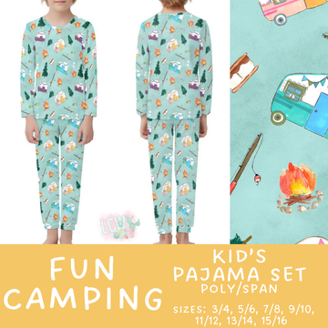 Batch #344 - Family Pajama Party - Closes 5/23 - ETA late July - Fun Camping Kid's Pajama Sets