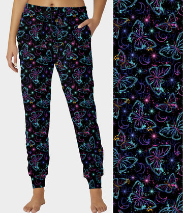 RTS - Fluorescent Butterfly Joggers