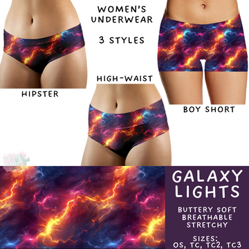 Batch #340 - Comfortable Underwear 4 - Closes 5/16 - ETA early July - Galaxy Lights Women's Underwear