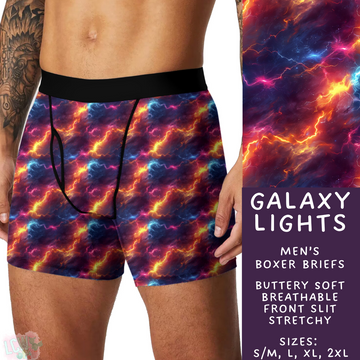 Batch #340 - Comfortable Underwear 4 - Closes 5/16 - ETA early July - Galaxy Lights Men's Boxer Briefs