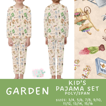 Batch #344 - Family Pajama Party - Closes 5/23 - ETA late July - Garden Kid's Pajama Sets