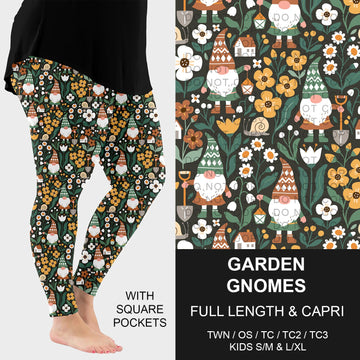 B227 - Preorder Garden Gnomes Leggings w/ Pockets (Closes 5/04. ETA: mid July)
