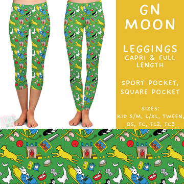 Ready To Ship - GN Moon - Full Length Leggings Sport TC